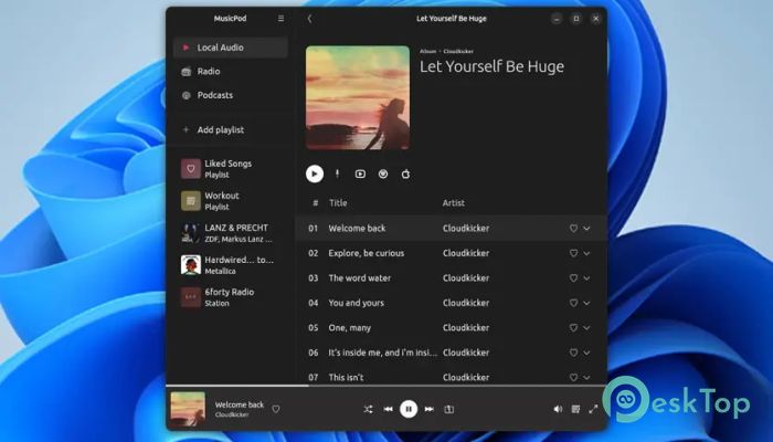 تحميل برنامج Ubuntu Flutter MusicPod 1.4.3 برابط مباشر