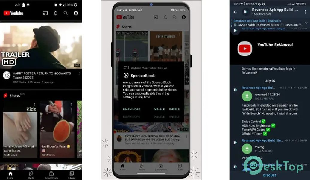 YouTube ReVanced 19.46.34 APK MOD Полная бесплатная загрузка