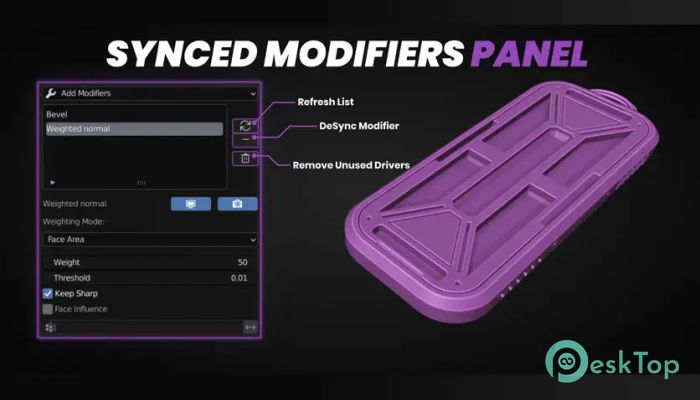Blender Market - Synced Modifiers 2.3 完全アクティベート版を無料でダウンロード