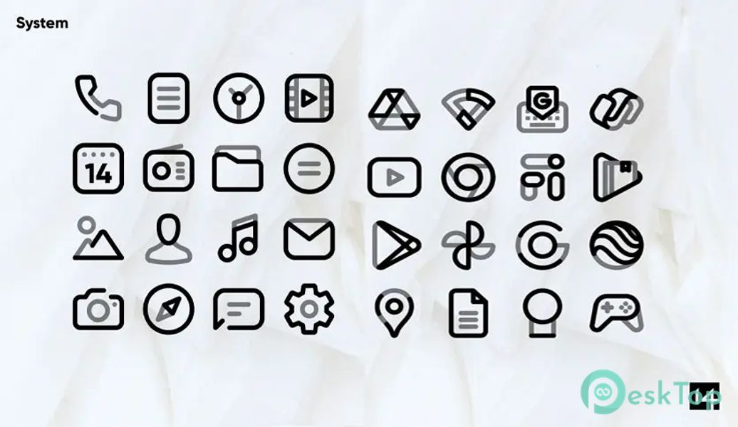 Aline Black - linear icon pack 1.8.5 APK MOD Unlocked (Full) Free Download