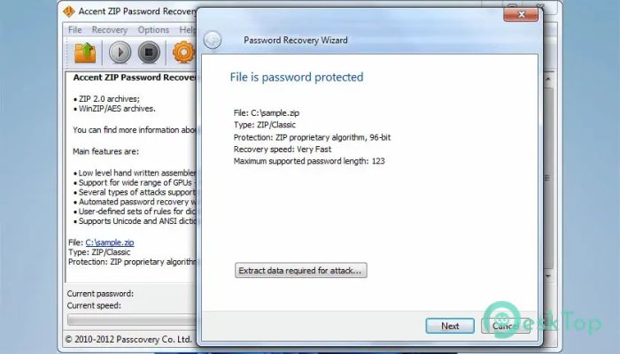 Descargar Accent ZIP Password Recovery 1.0 Completo Activado Gratis