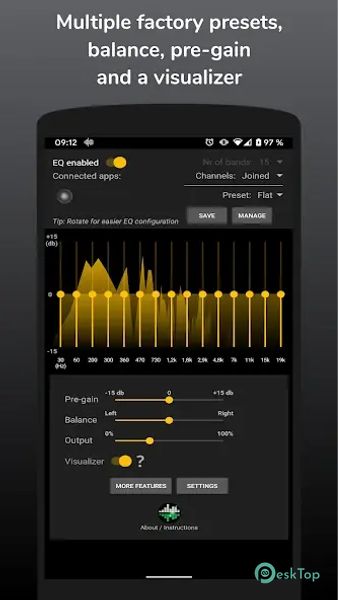 Télécharger SpotEQ31 - 31 Band Equalizer 2.2 APK MOD Gratuitement et Complet