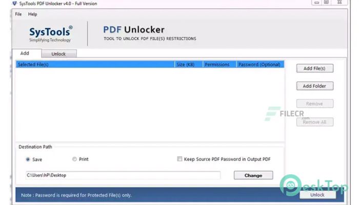 Download SysTools PDF Unlocker 5.2 Free Full Activated