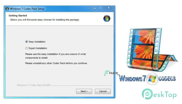 Windows 7 Codec Pack 4.3.2 完全アクティベート版を無料でダウンロード