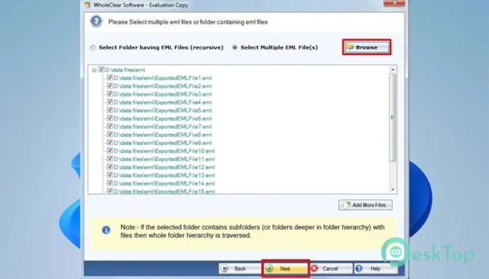 WholeClear EML Converter 1.0 Tam Sürüm Aktif Edilmiş Ücretsiz İndir