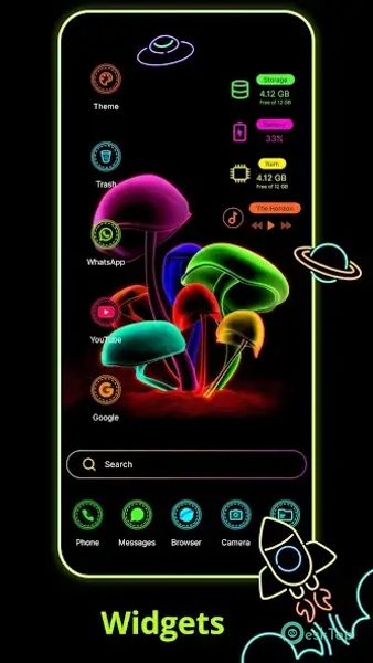 Neon Launcher 1.6 APK MOD Полная бесплатная загрузка