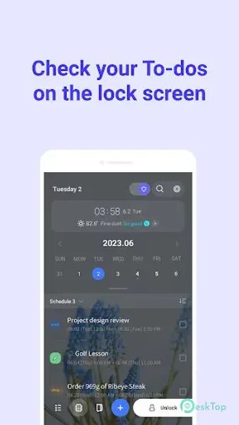 LockScreen Calendar - Schedule 2.0.33 APK Ücretsiz İndir