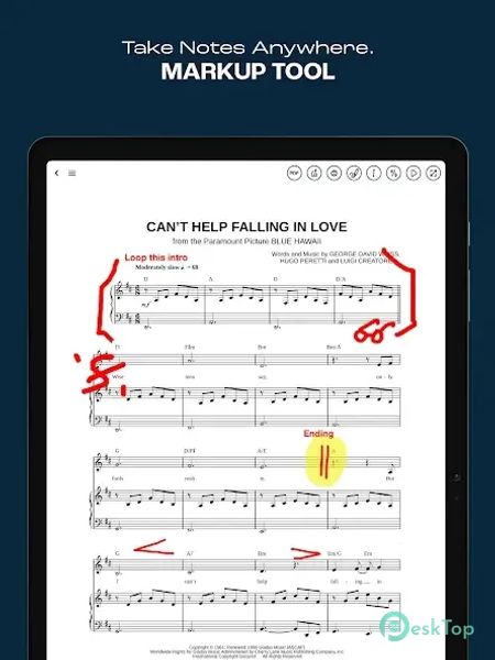 Musicnotes Sheet Music Player 2.25.4 APK MOD تحميل مجاني كامل