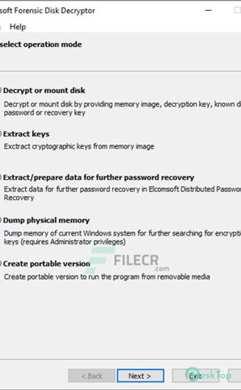 Скачать Elcomsoft Forensic Disk Decryptor 2.20.1011 полная версия активирована бесплатно