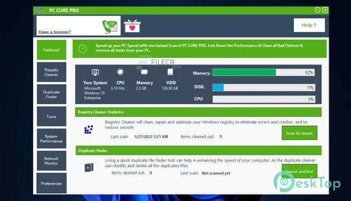 Download PC Cure Pro 5.0 Free Full Activated