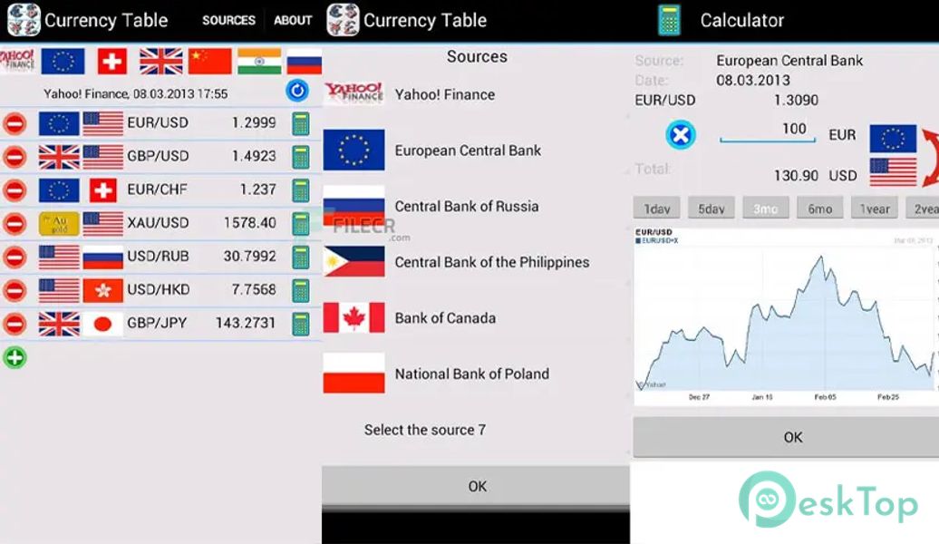 Currency Table (with costs) v7.3.9 APK MOD تحميل مجاني كامل