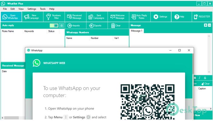 WhatBot Plus 4.6.2 Tam Sürüm Aktif Edilmiş Ücretsiz İndir