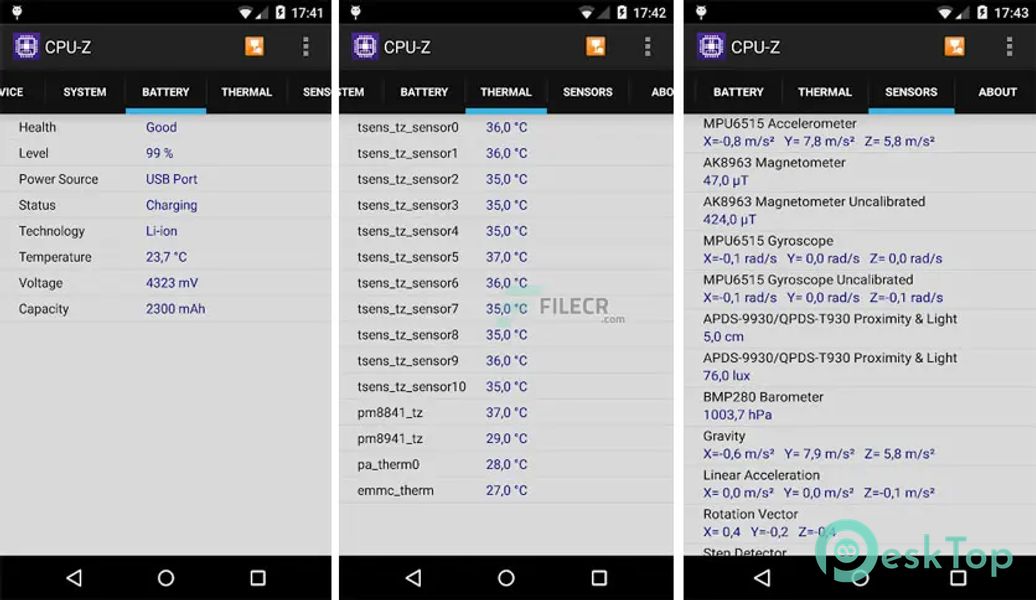 CPU-Z 1.52 APK MOD تحميل مجاني كامل