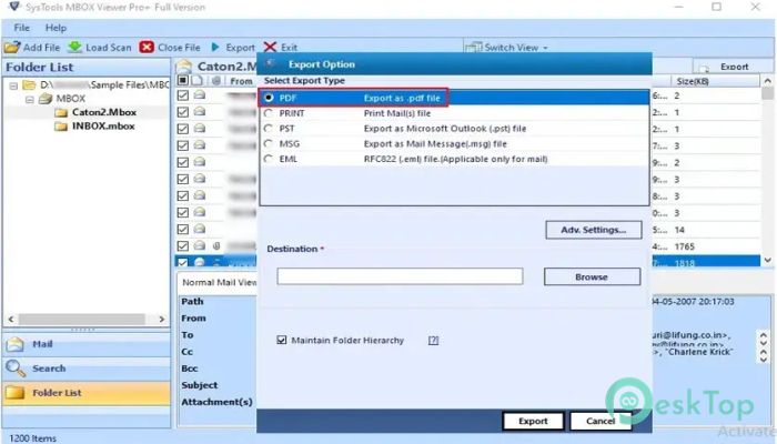 Télécharger SysTools MBOX Viewer Pro Plus 5.0 Gratuitement Activé Complètement