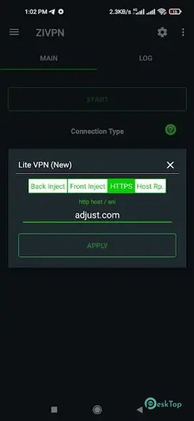 ZIVPN Tunnel (SSH/DNS/UDP) VPN 2.0.3 APK MOD Tam Ücretsiz İndir