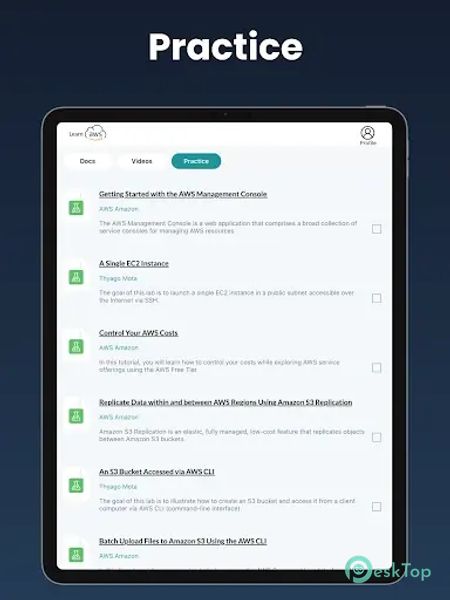 Learn AWS 4.5.0 APK MOD Полная бесплатная загрузка