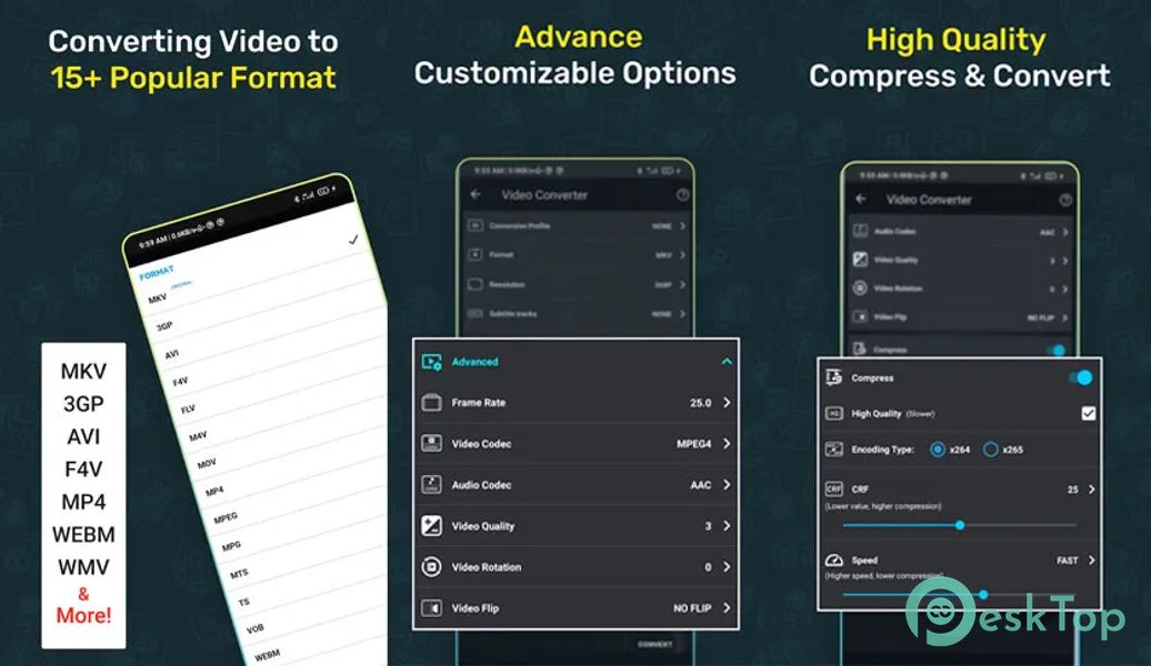 Video Converter, Compressor0 19.5.0 APK MOD मुफ्त पूर्ण डाउनलोड