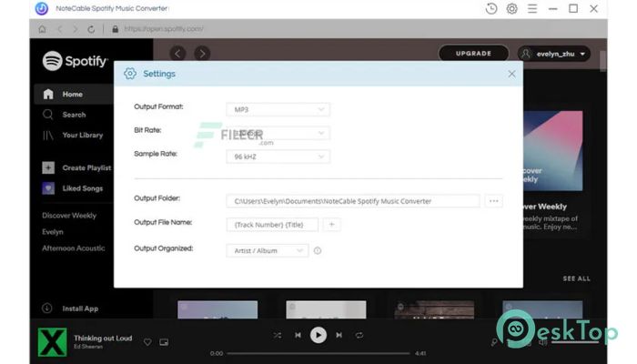Скачать NoteCable Spotify Music Converter 1.3.5 полная версия активирована бесплатно