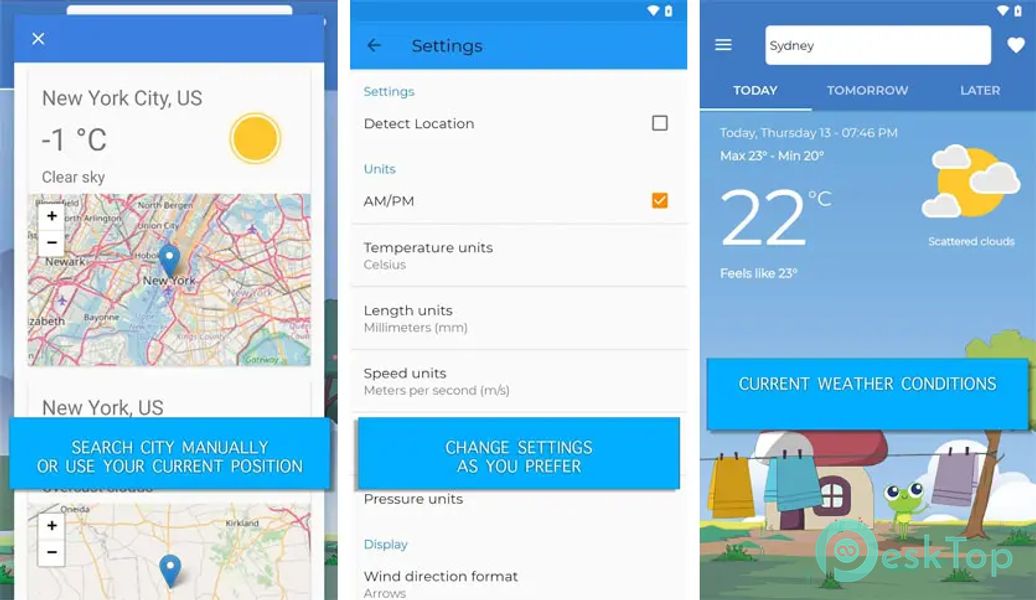 Frog weather forecast 6.1.4 APK MOD Tam Ücretsiz İndir