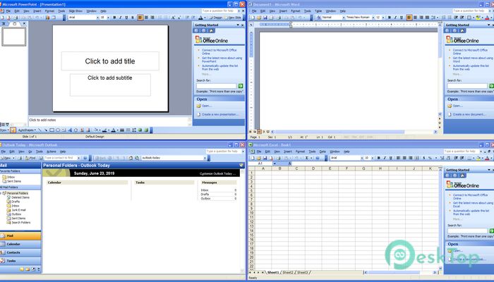 下载 Microsoft Office 2003 EN-AR SP3 May 2018 免费完整激活版