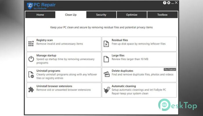 FixByte PC Repair 7.5.0.3 Tam Sürüm Aktif Edilmiş Ücretsiz İndir