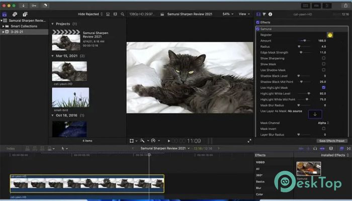 Samurai Sharpen Video for Media Composer