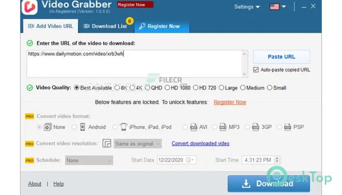  تحميل برنامج Auslogics Video Grabber  1.0.0.3 برابط مباشر