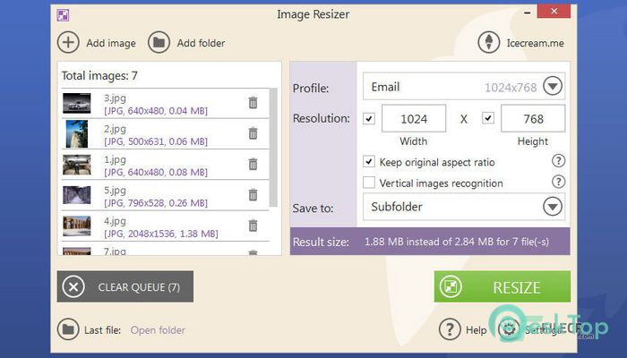 Download IceCream Image Resizer Pro 2.11 Free Full Activated
