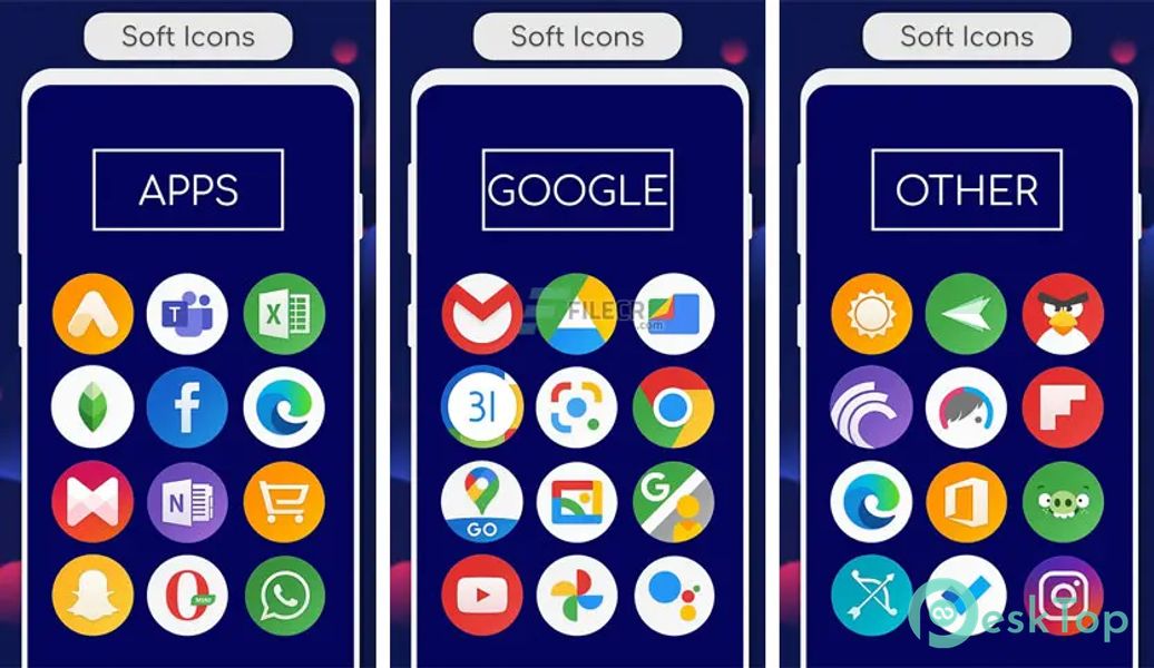 Télécharger Soft Icon Pack R v2.0.0 APK MOD Gratuitement et Complet