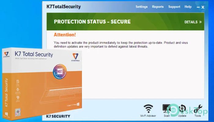 K7 Total Security  完全アクティベート版を無料でダウンロード