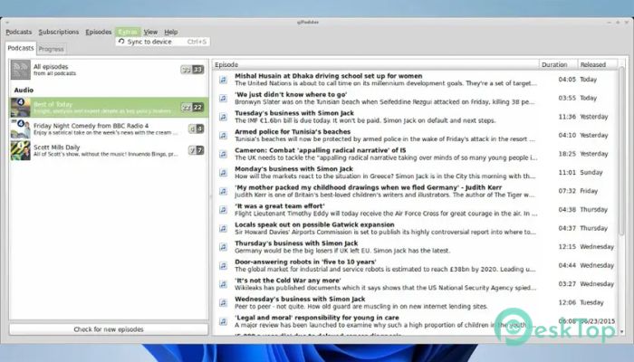 Descargar gPodder 3.11.5 Completo Activado Gratis