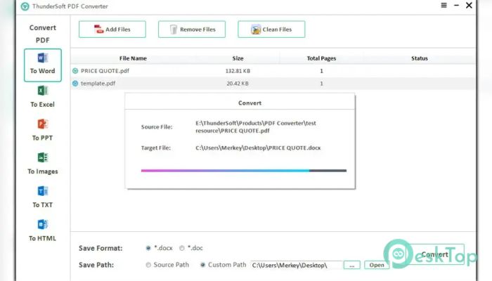 ThunderSoft PDF Converter 4.5.0.0 Tam Sürüm Aktif Edilmiş Ücretsiz İndir