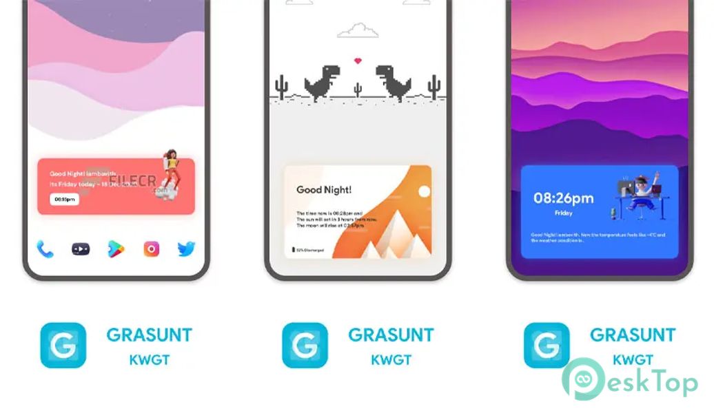 Grasunt KWGT – Gradient Based Widgets