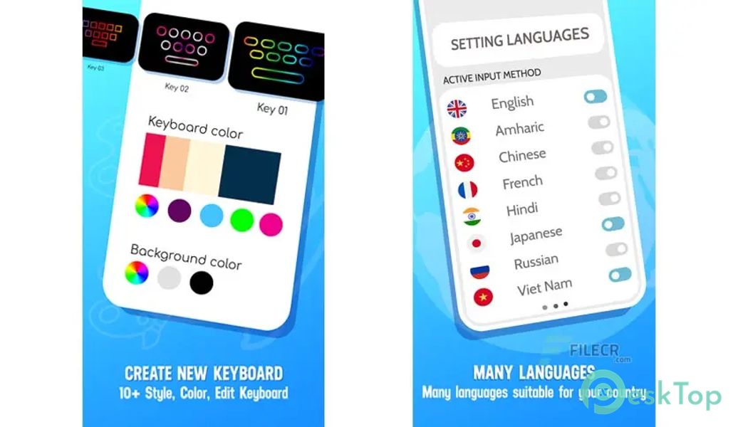 Neon LED Keyboard - RGB & Emoji 3.7.7 APK MOD Полная бесплатная загрузка