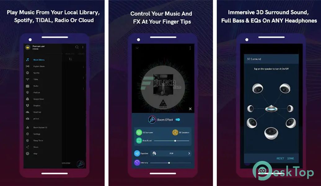 Boom - Bass Booster & Equalizer 2.8.3 APK MOD Descarga gratuita completa