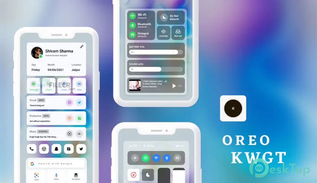 OREO KWGT v2.1 APK MOD Unlocked (Full) Free Download