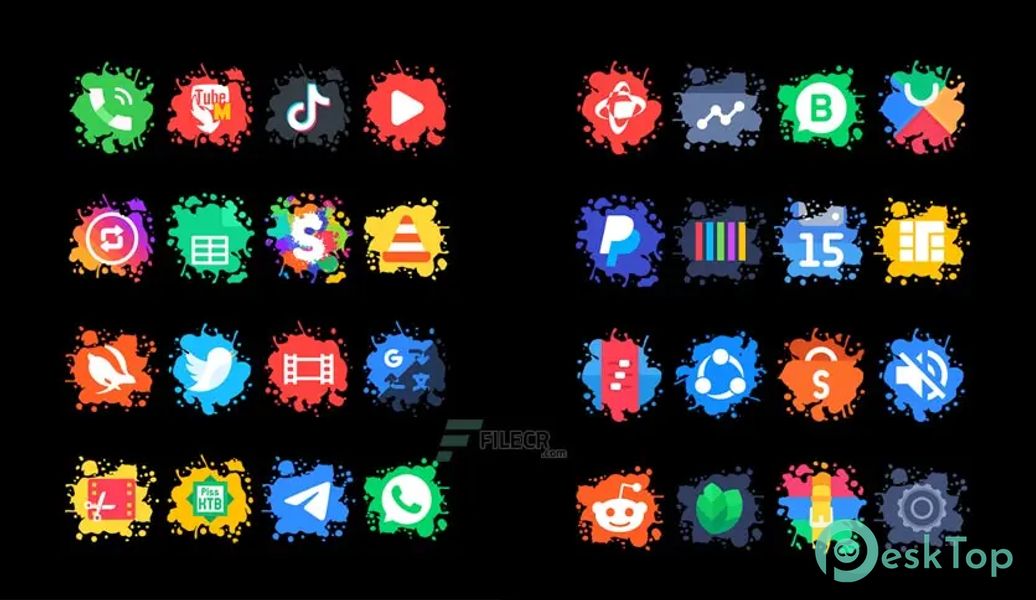 Splatter – Icon Pack v2.0 APK MOD Unlocked (Full) Free Download