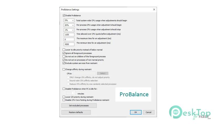 Bitsum CPUBalance Pro 1.4.0.6 完全アクティベート版を無料でダウンロード