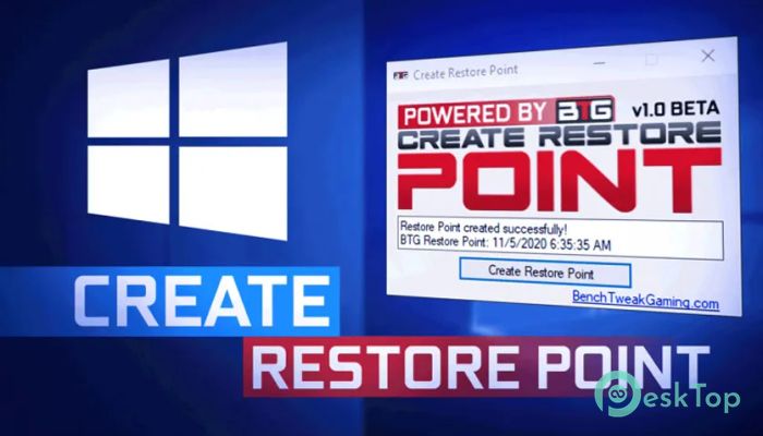  تحميل برنامج Create Restore Point  1.0 beta برابط مباشر