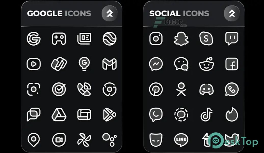 PHANTOM WHITE - Two tone icons