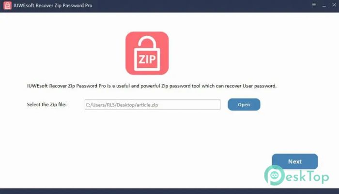 下载 IUWEsoft Recover Zip Password Pro 13.8.0 免费完整激活版