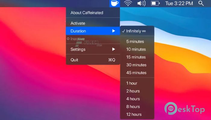 Скачать Caffeinated  2.0.1 бесплатно для Mac