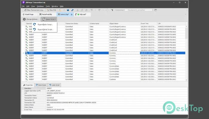 Devart dbForge Transaction Log