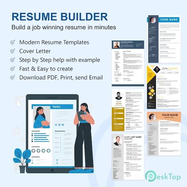 Fast CV Maker: Resume Builder 8.5 APK MOD フル無料ダウンロード