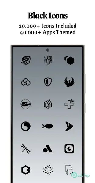 Dark Side Black Icon Pack 6.1 APK MOD تحميل مجاني كامل