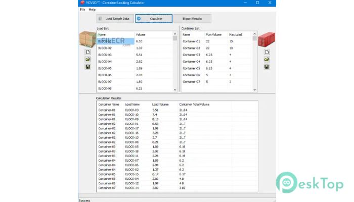 VovSoft Container Loading Calculator  1.5 Tam Sürüm Aktif Edilmiş Ücretsiz İndir