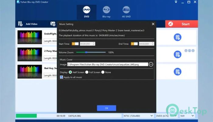 Yuhan Blu-ray DVD Creator  4.8.3 完全アクティベート版を無料でダウンロード