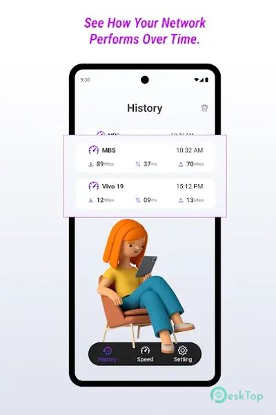SpeedX: Internet Speed Tester 4.0.1 APK MOD تحميل مجاني كامل