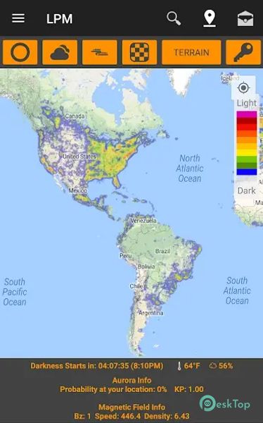 Light Pollution Map - Dark Sky