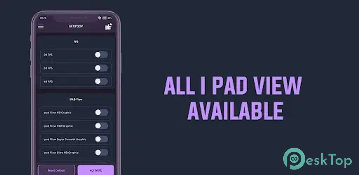 GFXTOOY IPAD VIEW & 90 FPS 10.1 APK MOD フル無料ダウンロード